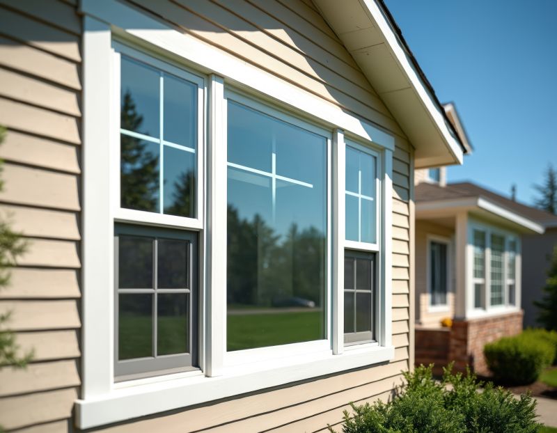 Double-Hung Windows on Exterior